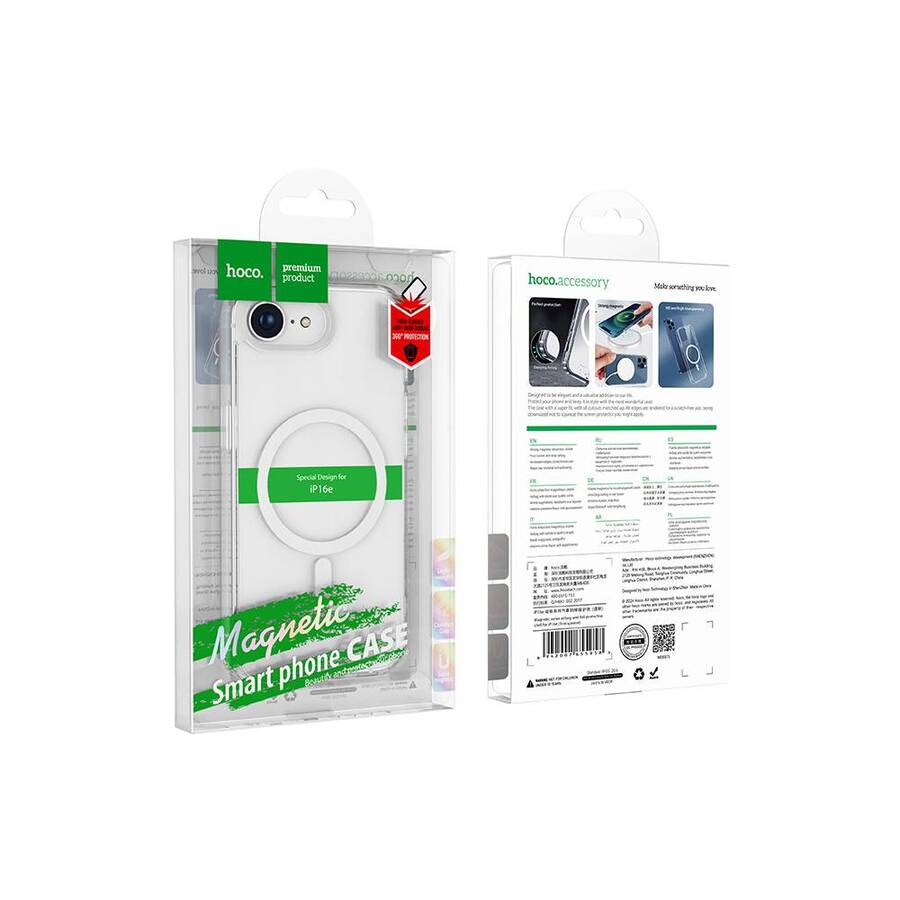 Carcasa Transparente MagSafe Hoco iPhone 16e