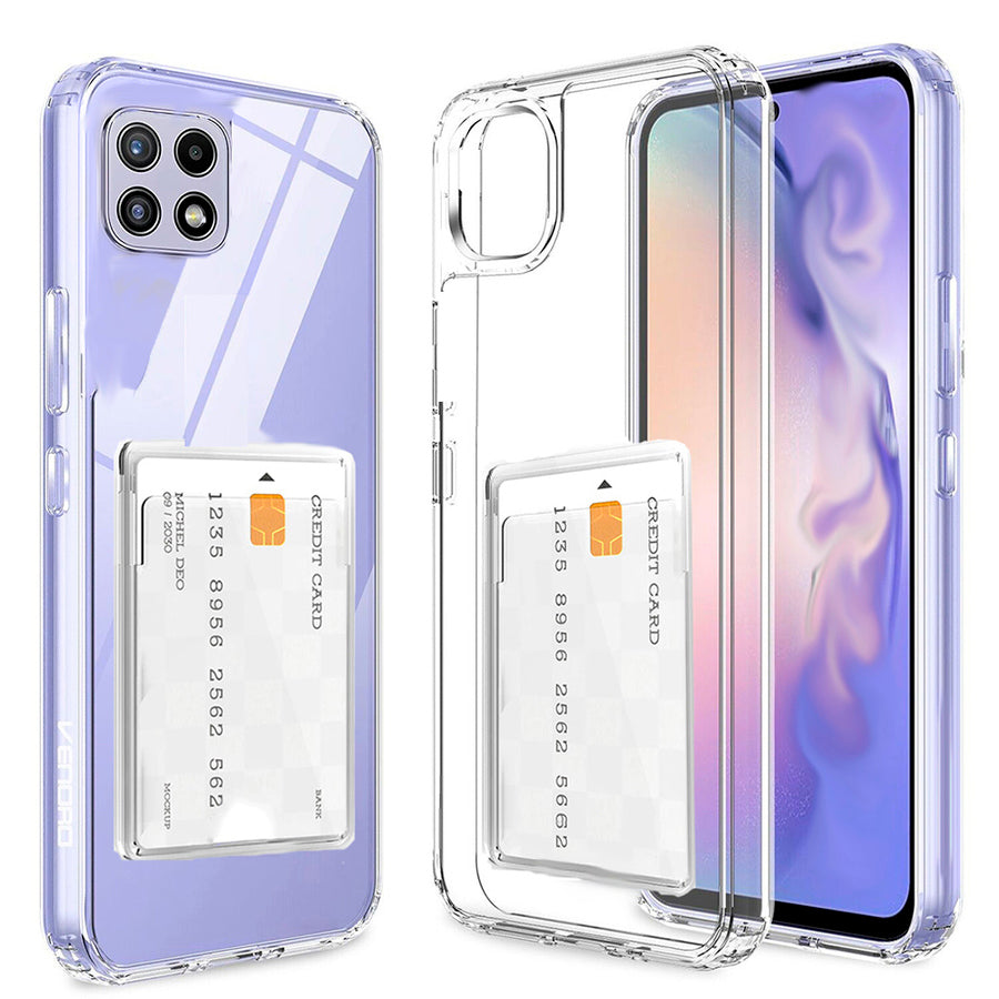 Carcasa Transparente con Porta Tarjetas - Samsung A22 4G