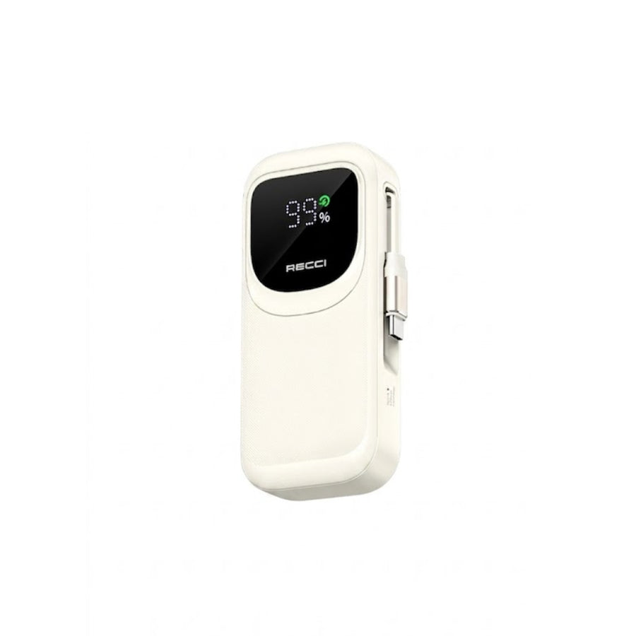 Batería Portátil 10000mAh 22.5W Recci RPB-P47 Beige