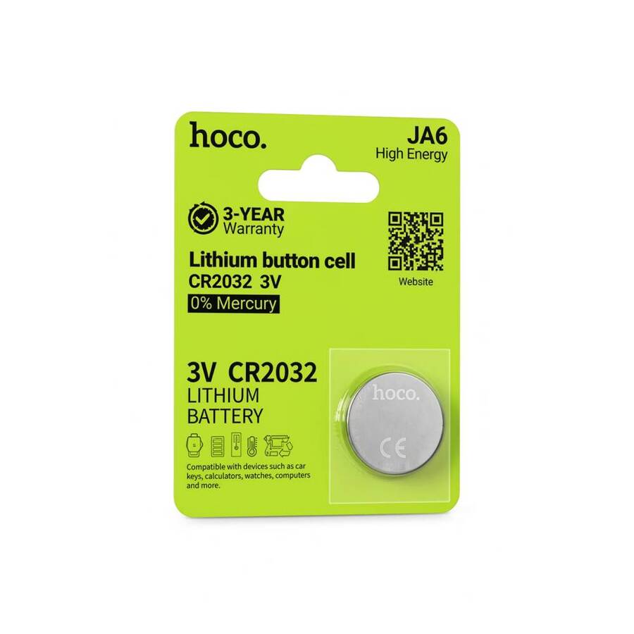 Pila Litio CR2032 Hoco JA6 - 1 unidad