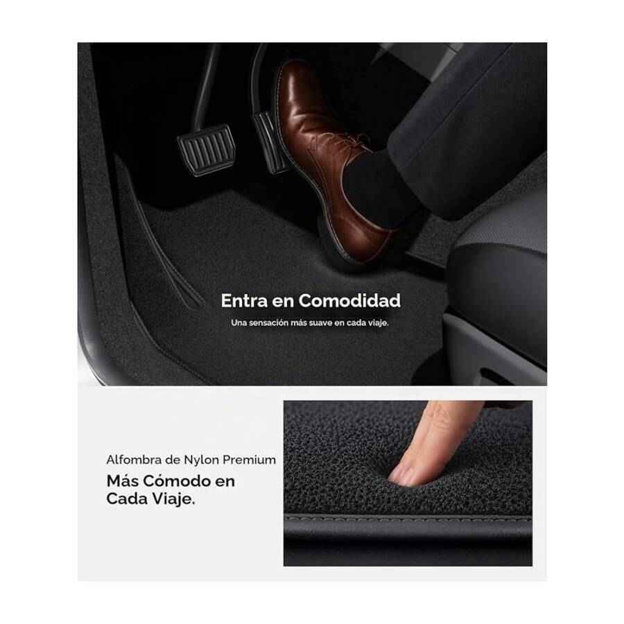 Set de 3 Alfombras de Felpa para Tesla Model 3 2026