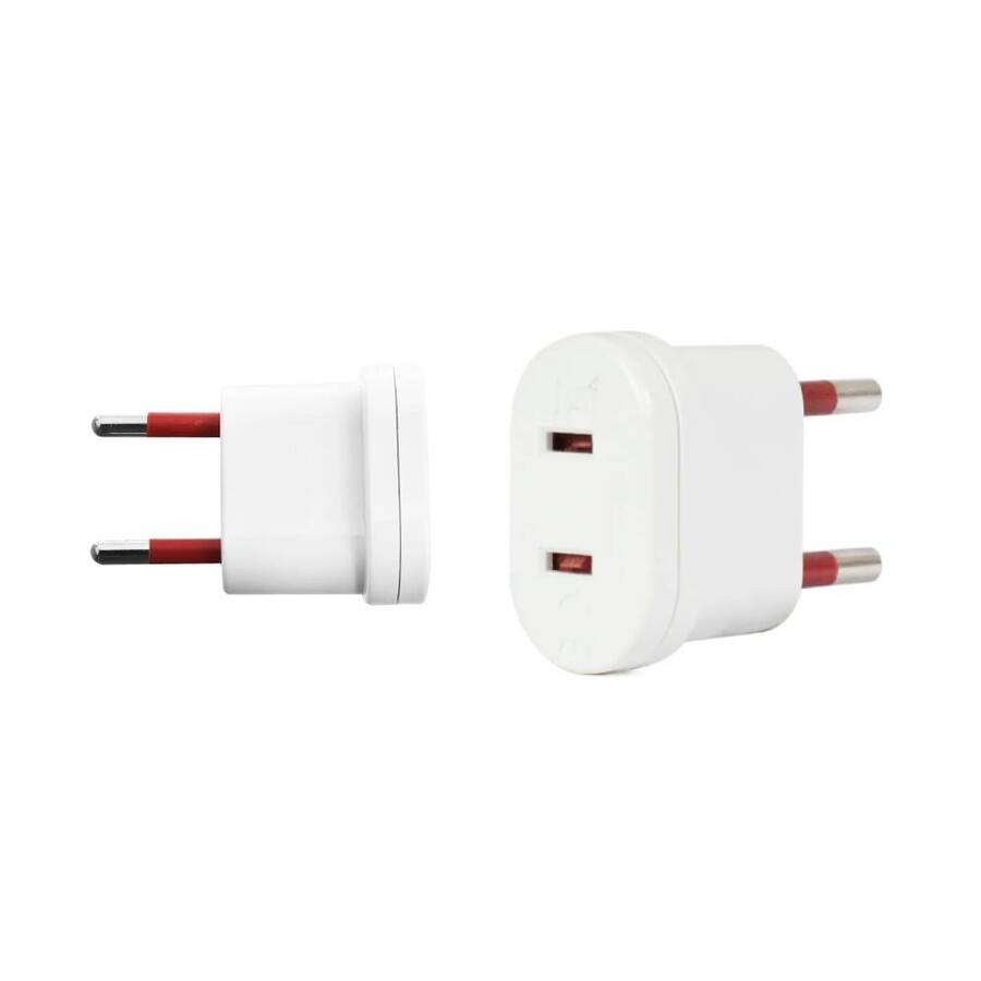 Adaptador de ficha Americano 2 Patas Chatas - Conatel