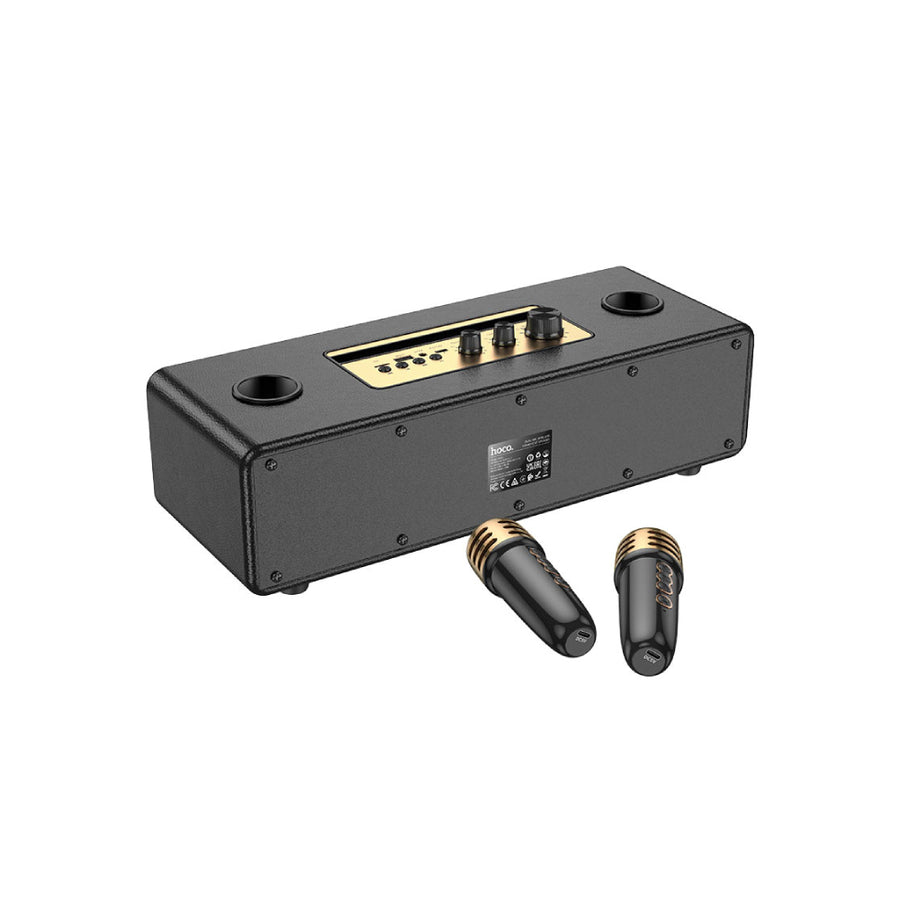 Parlante Karaoke Doble Micrófono Elegante Hoco BS63