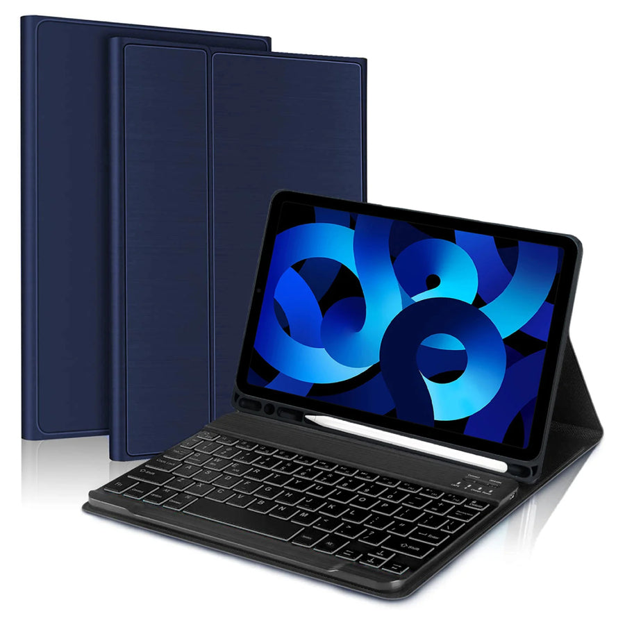 Estuche Azul con Teclado Samsung TAB S6 Lite 10.4"