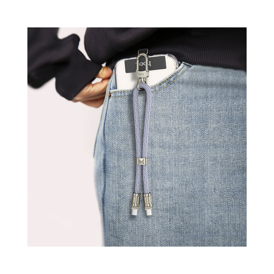 Colgante con Cable USB-C a USB-C Hoco GH5 Azul