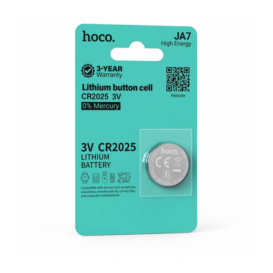 Pila Litio CR2025 Hoco JA7 - 1 unidad