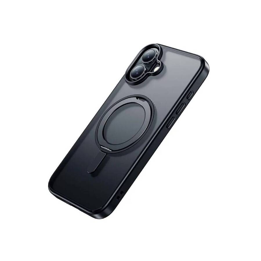 Cover MagSafe Negro con Soporte - iPhone 16 Plus