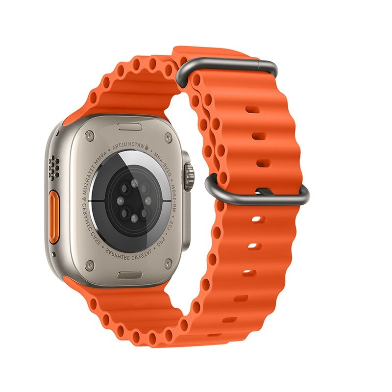 Silicona Ondas Apple Watch 38/40/41 mm Hoco WA12 - Naranja