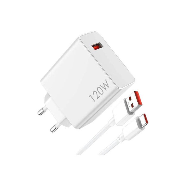 Pack Cargador de Pared Xiaomi 120W HyperCharge Blanco