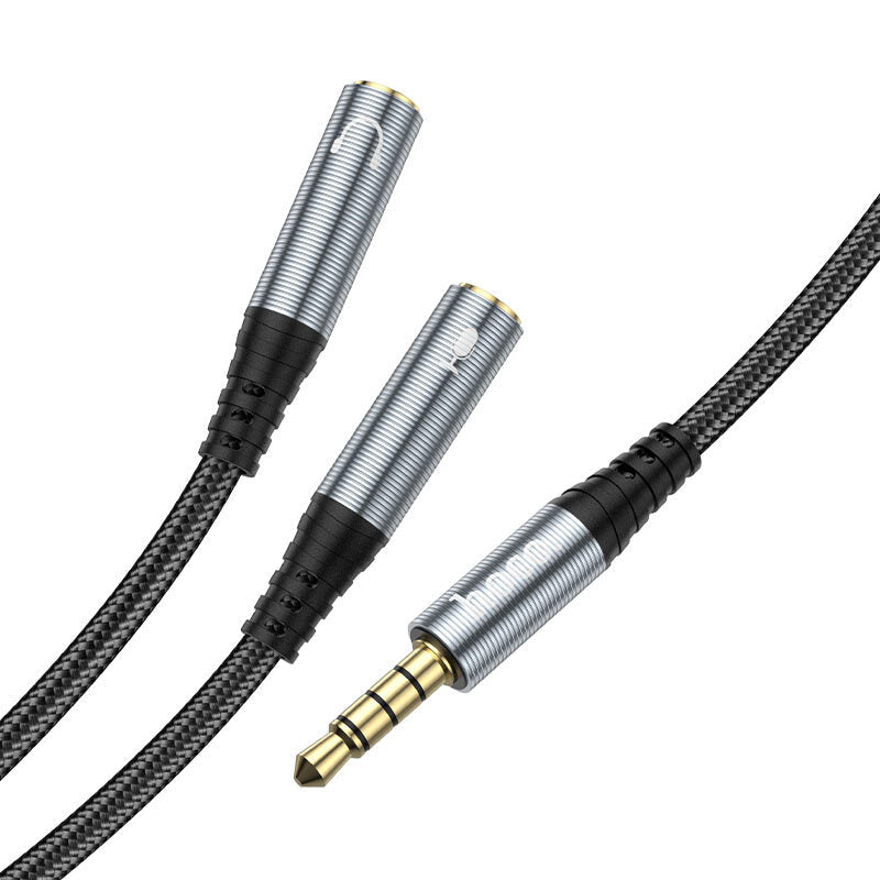 Cable Auxiliar Macho a 2 Hembras Hoco UPA21