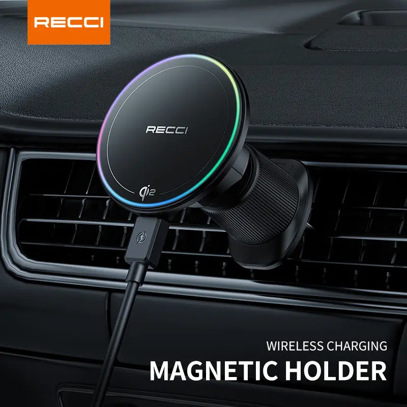 Cargador Inalámbrico Auto 15W Recci RHO-C43