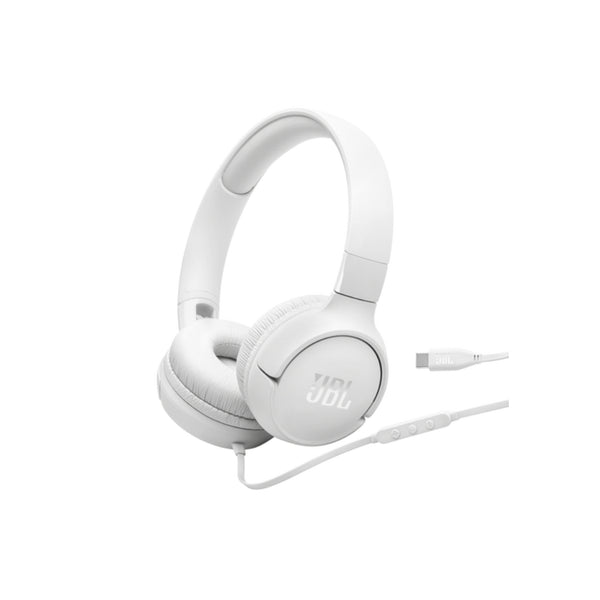 Auriculares JBL TUNE 520C con cable USB-C Blanco