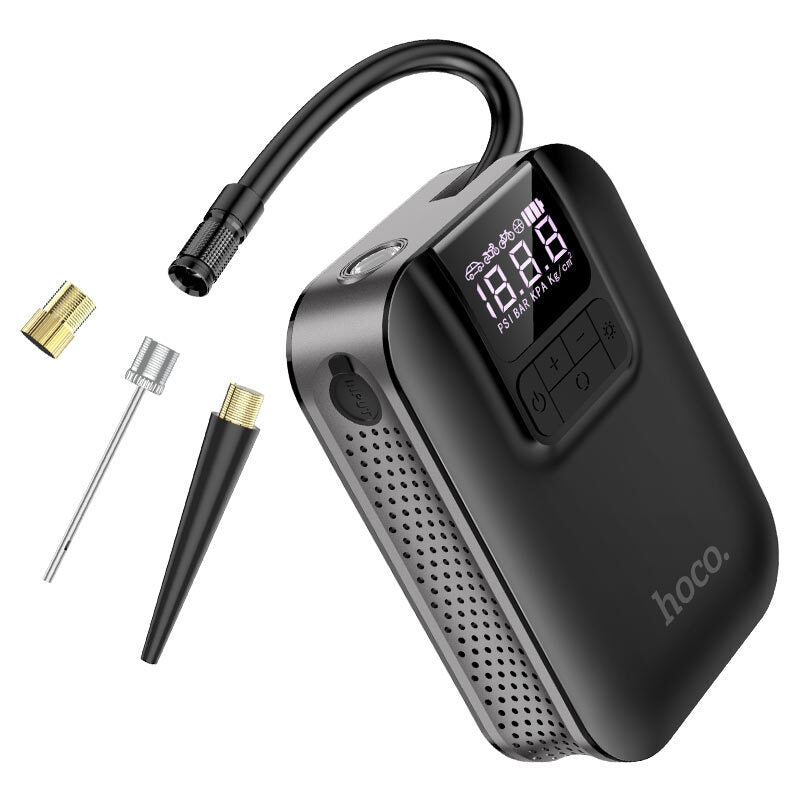 Inflador Portátil con Linterna Hoco S53