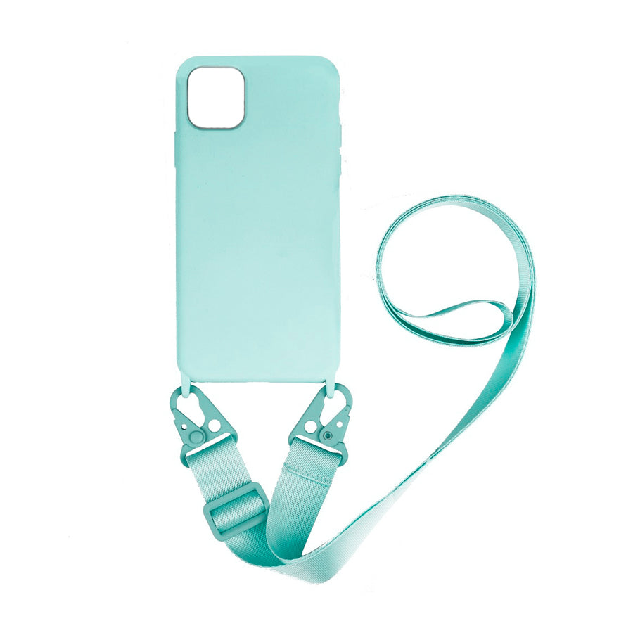 Silicona iCase Turquesa con Correa - iPhone 11 PRO