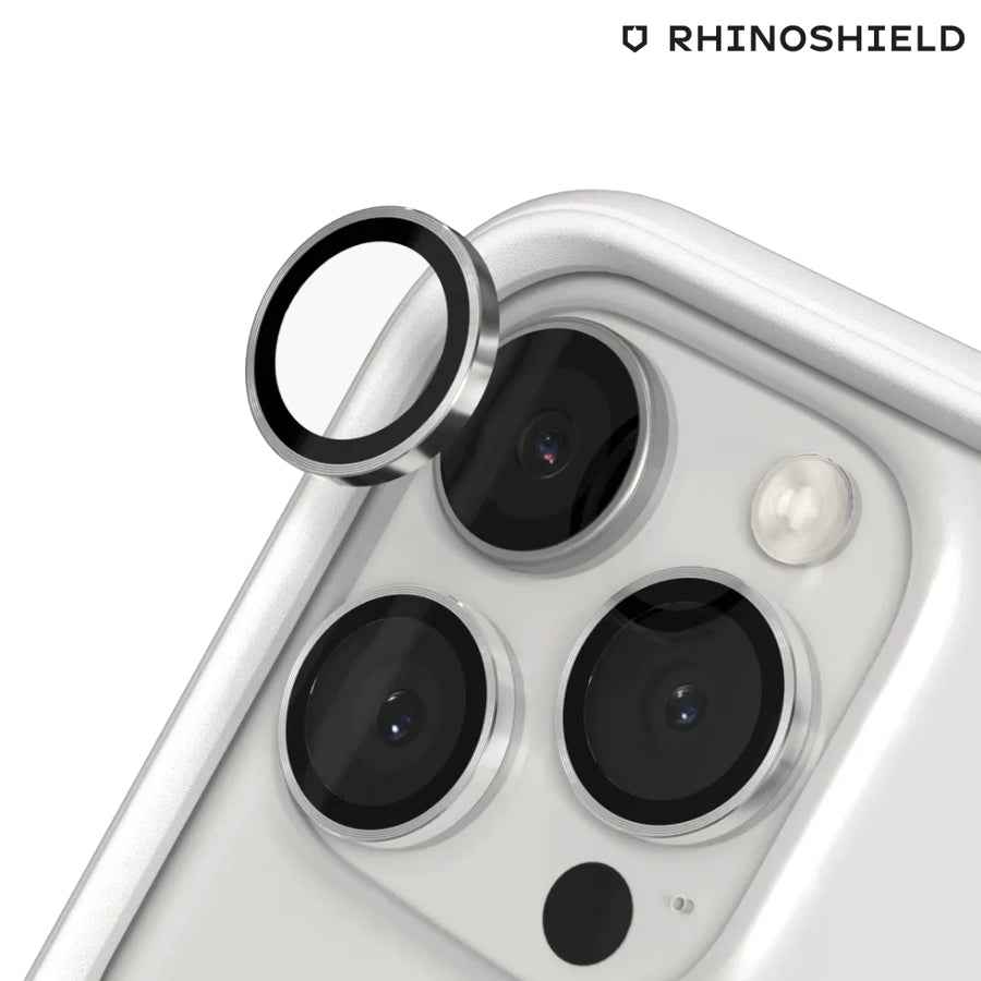 Protector Cámara Rhinoshield iPhone 16 PRO Plateado