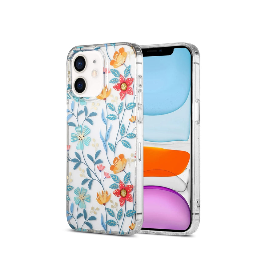 Carcasa Transparente Floral iPhone 14