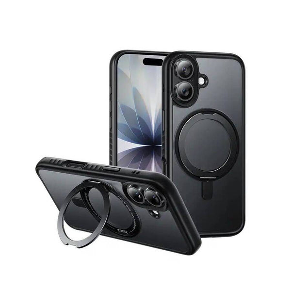 Cover MagSafe Negro Hoco con Soporte iPhone 17