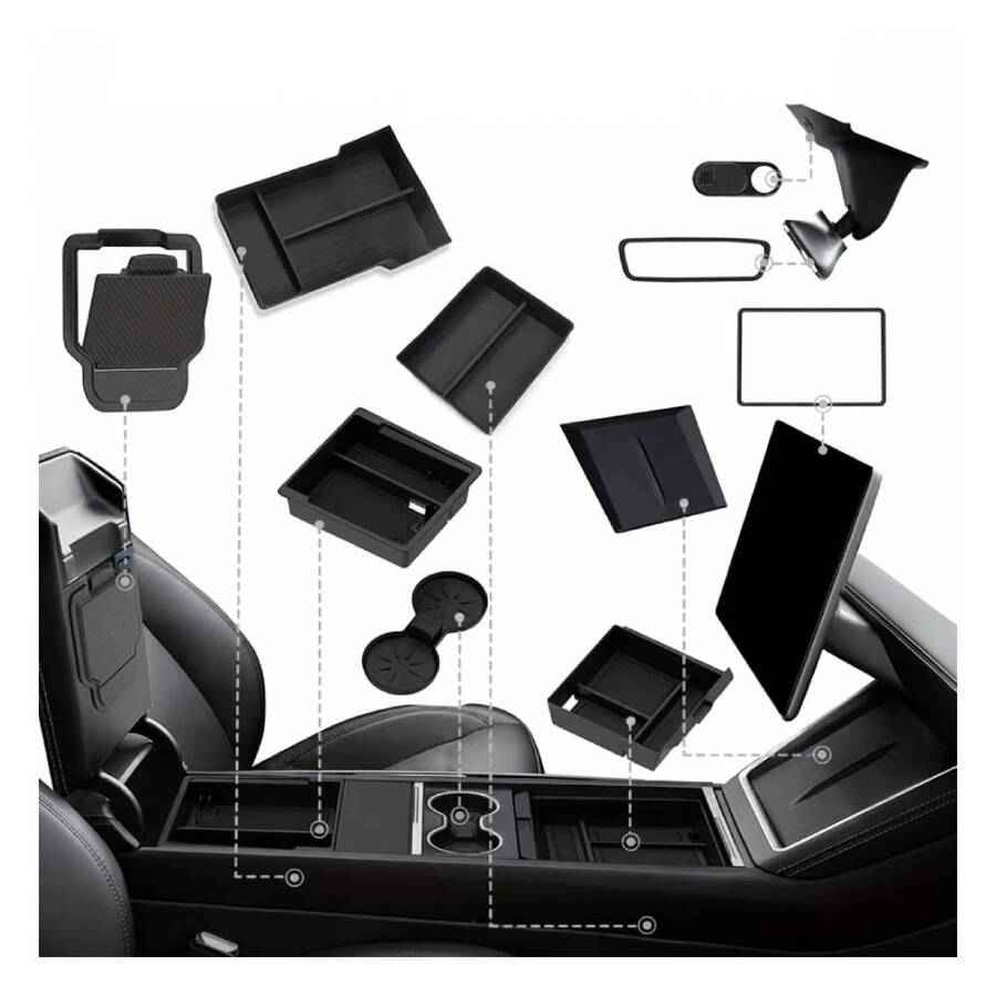Set de 10 Accesorios para Tesla Model 3 / Model Y (2026)