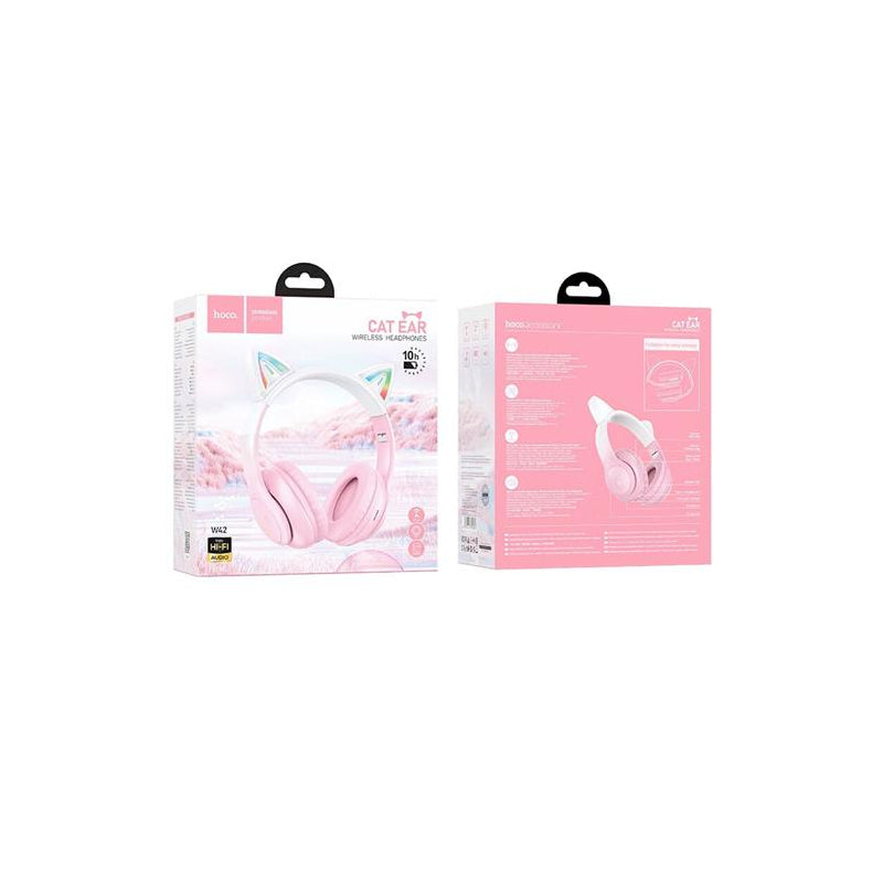 Auriculares Inalámbricos Orejas Hoco W42 - Rosado