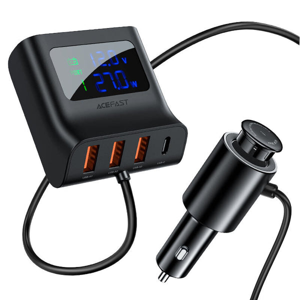 Hub de Carga para Auto USB-C + USB-A Acefast B8