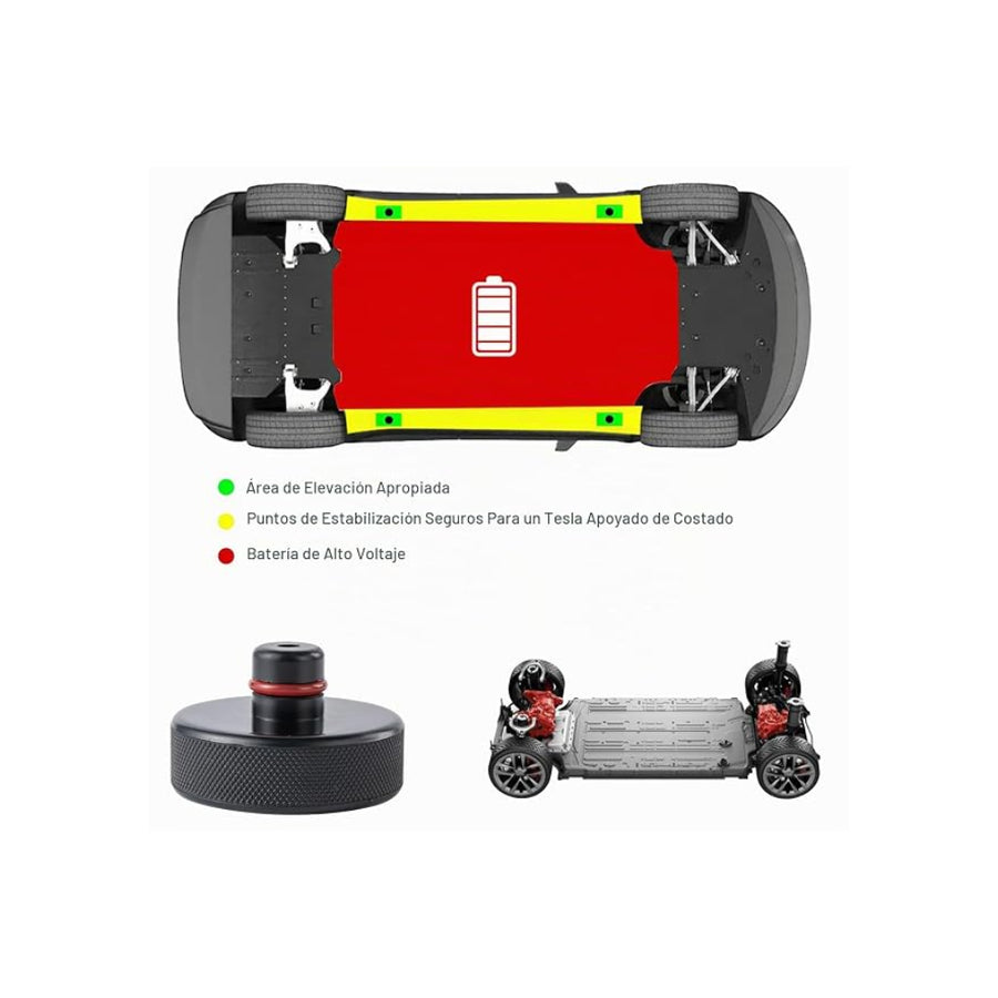 Pads de Elevación para autos Tesla - Pack de 4