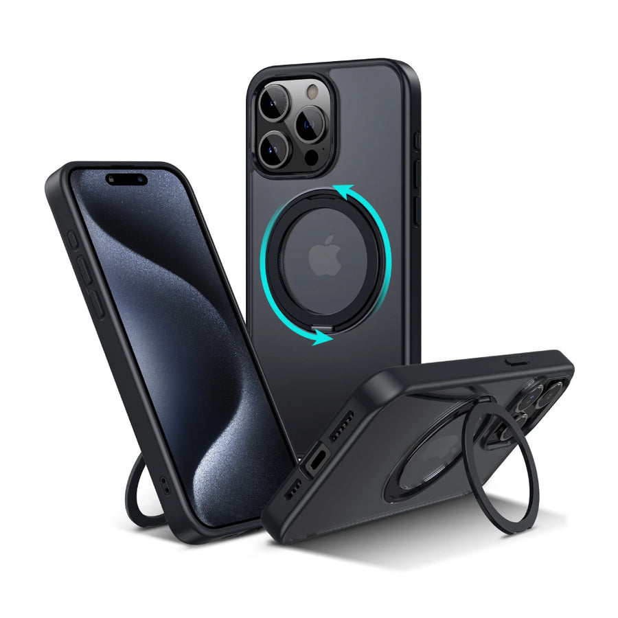 Cover Magsafe Negro con Soporte - iPhone 15 PRO
