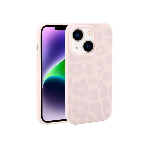 Silicona Leopard Print Rosa iPhone 15