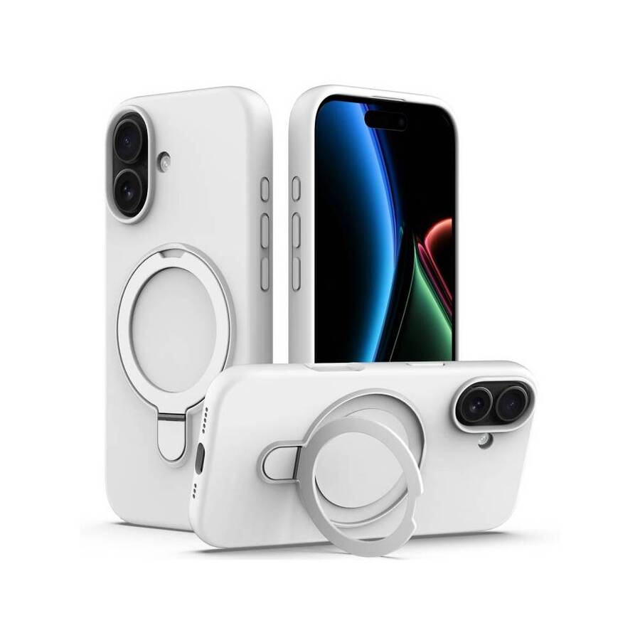 Silicona MagSafe Blanco con Anillo iPhone 16