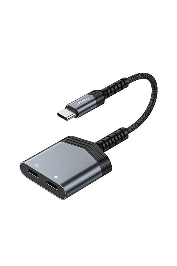 Adaptador Audio USB - C a Doble USB - C Recci RDS - A20 - iCase