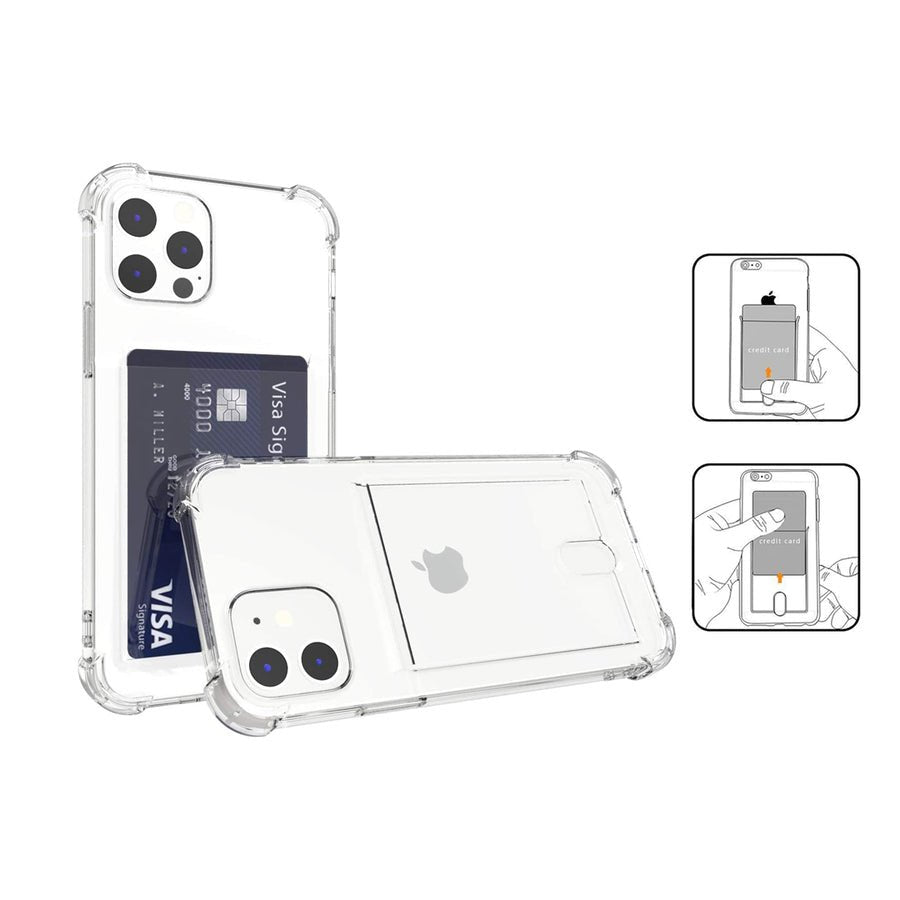 Carcasa Transparente con Porta Tarjetas - iPhone 12 PRO - iCase