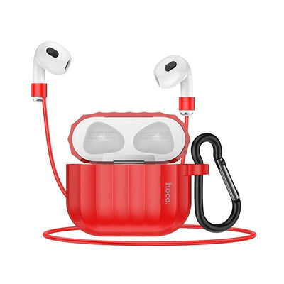Estuche Airpods 3ra GEN con cuerda Hoco WB22 - Rojo - iCase
