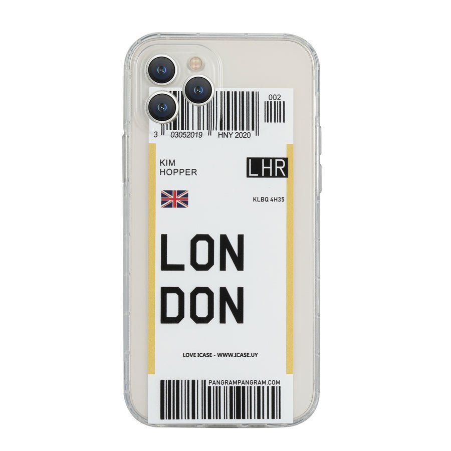 London Boarding Pass - iPhone 11 PRO MAX - iCase