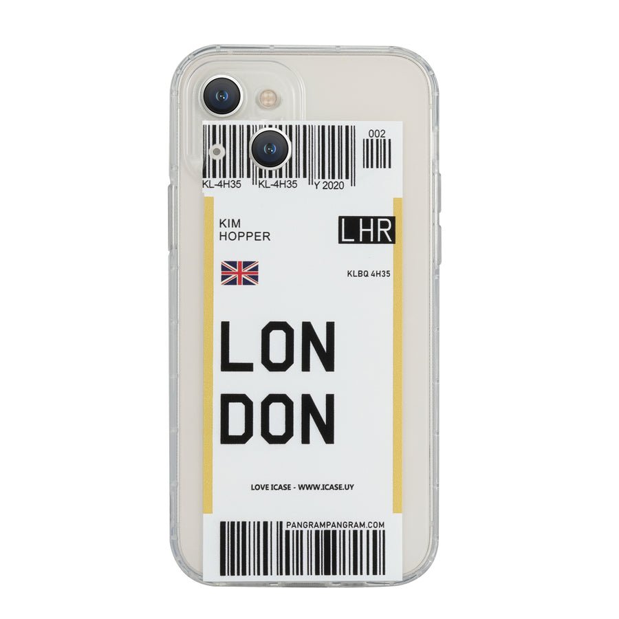 London Boarding Pass - iPhone 13 Mini - iCase