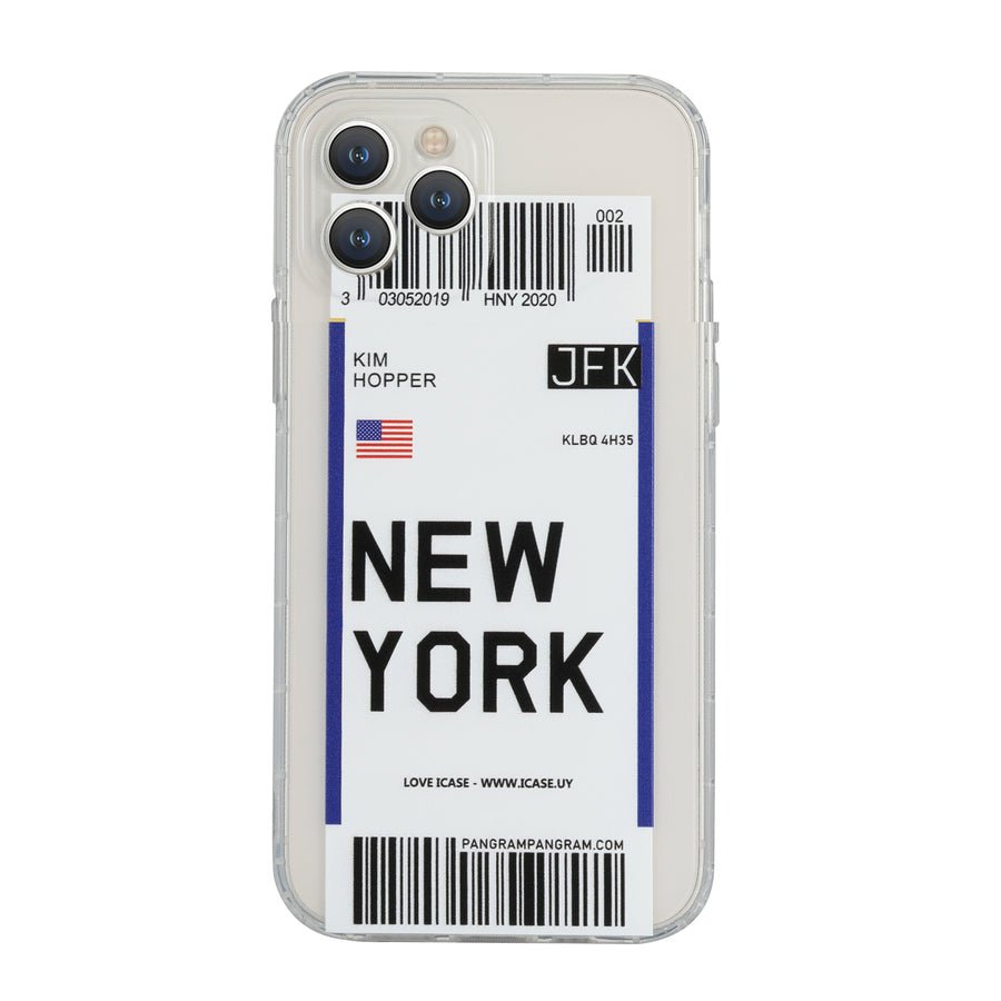 New York Boarding Pass - iPhone 11 PRO - iCase