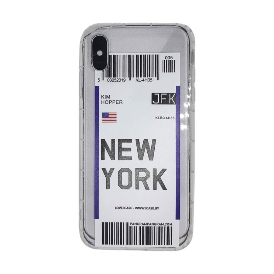 New York Boarding Pass - iPhone XS MAX - iCase