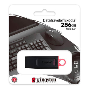 Pendrive 256GB DataTraveler Exodia USB 3.2 Kingston - iCase