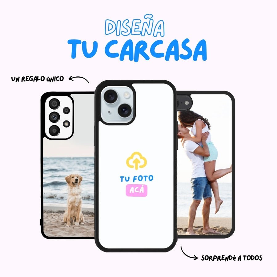 Personalizada - iPhone 15 - Borde Negro - iCase