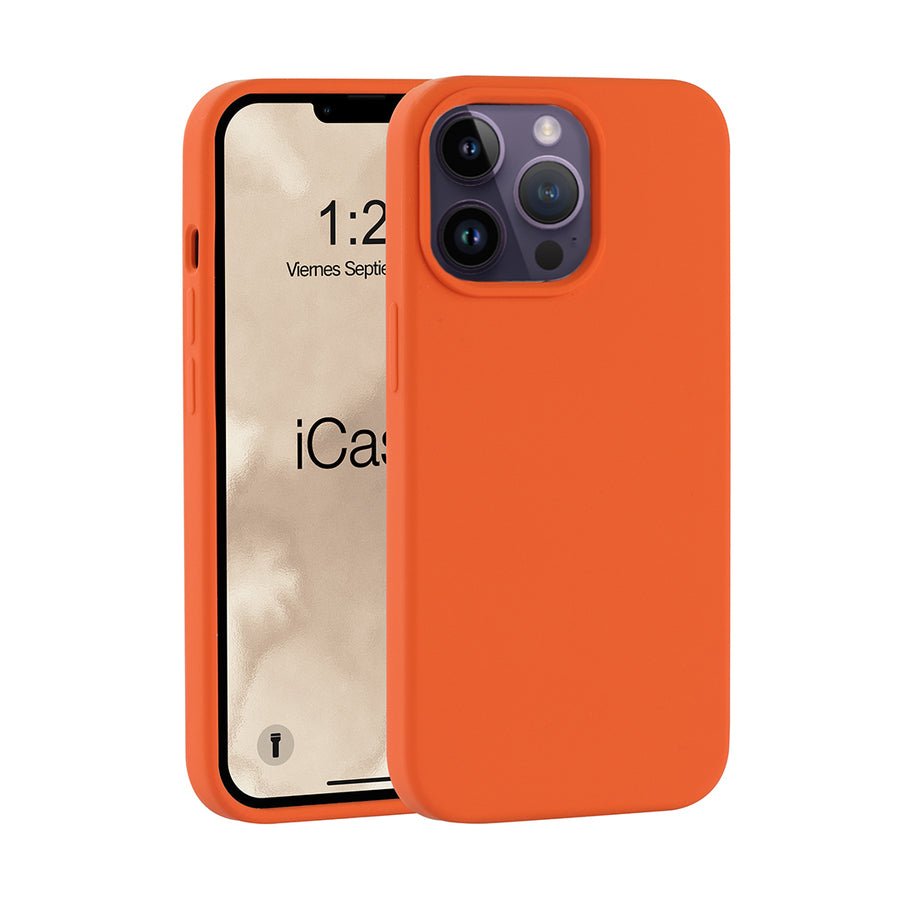 Silicona iCase Naranja - iPhone 14 PRO MAX - iCase