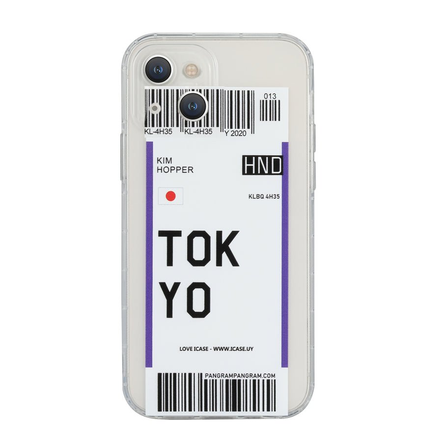 Tokyo Boarding Pass - iPhone 13 Mini - iCase