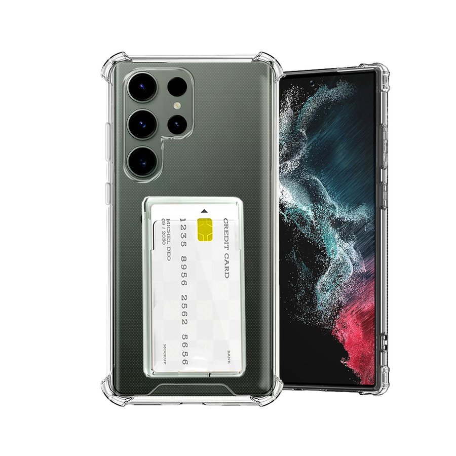 Carcasa Transparente con Porta Tarjetas – Samsung S23 Ultra – iCase Uruguay